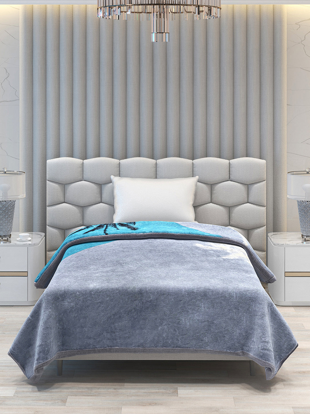 Printed Single Bed 1051 GSM Blanket Bling 2 Ply (Weight 3.7 kg)