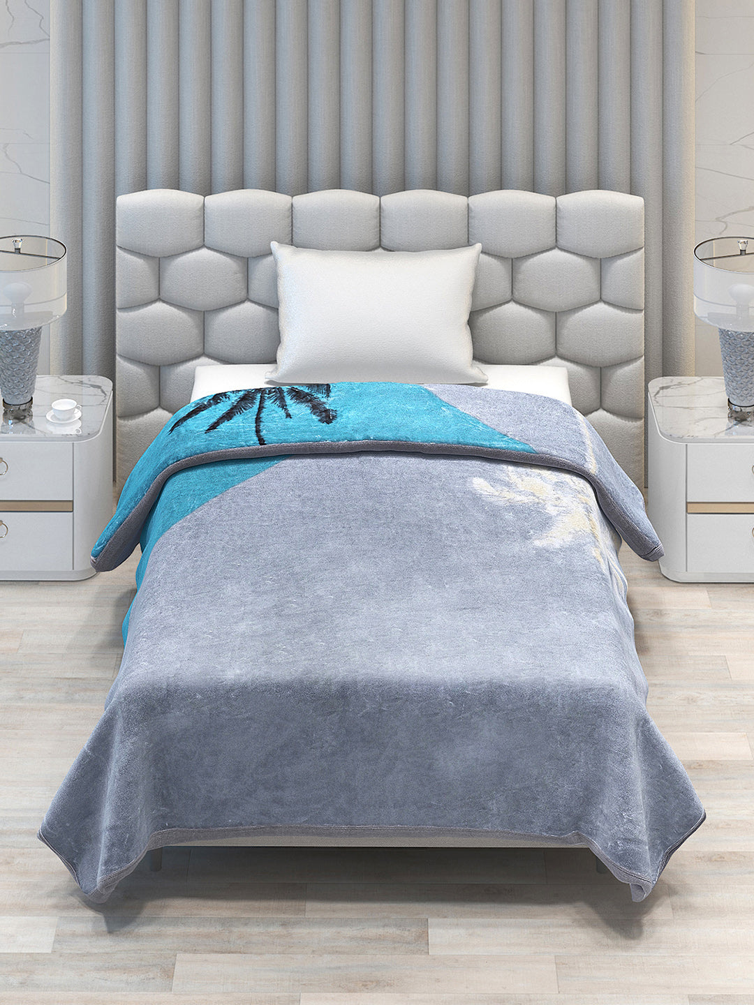 Printed Single Bed 1051 GSM Blanket Bling 2 Ply (Weight 3.7 kg)