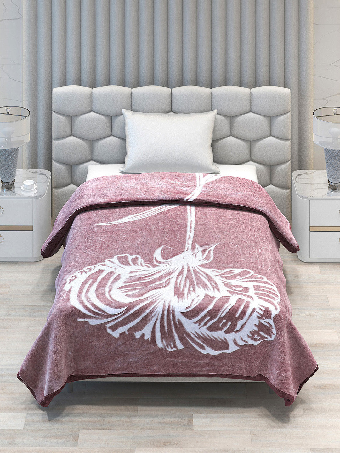 Printed Single Bed 1051 GSM Blanket Bling 2 Ply (Weight 3.7 kg)