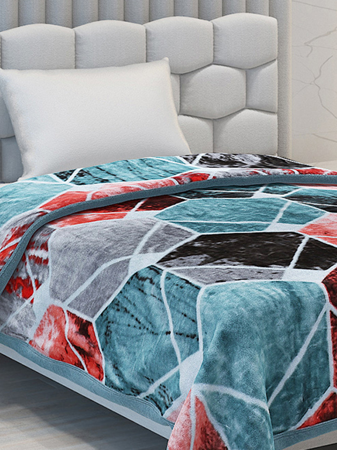 Printed Single Bed 1051 GSM Blanket Bling 2 Ply (Weight 3.7 kg)