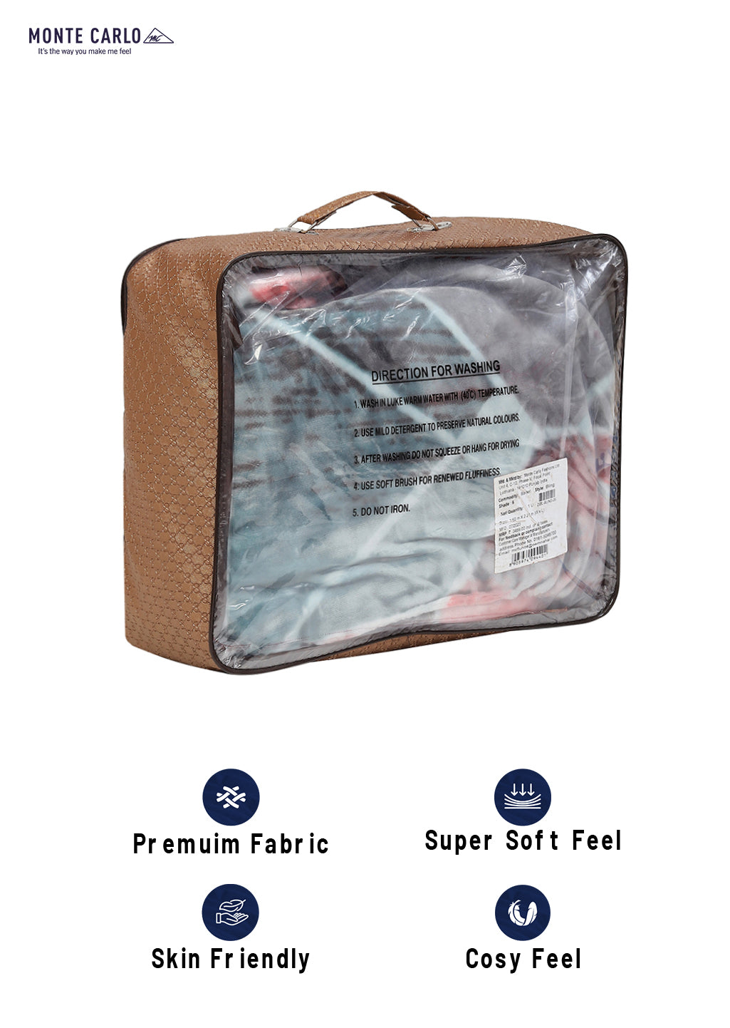 Printed Single Bed 1051 GSM Blanket Bling 2 Ply (Weight 3.7 kg)
