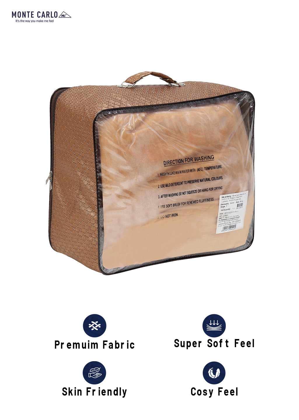 Printed Single Bed 1051 GSM Blanket Bling 2 Ply (Weight 3.7 kg)