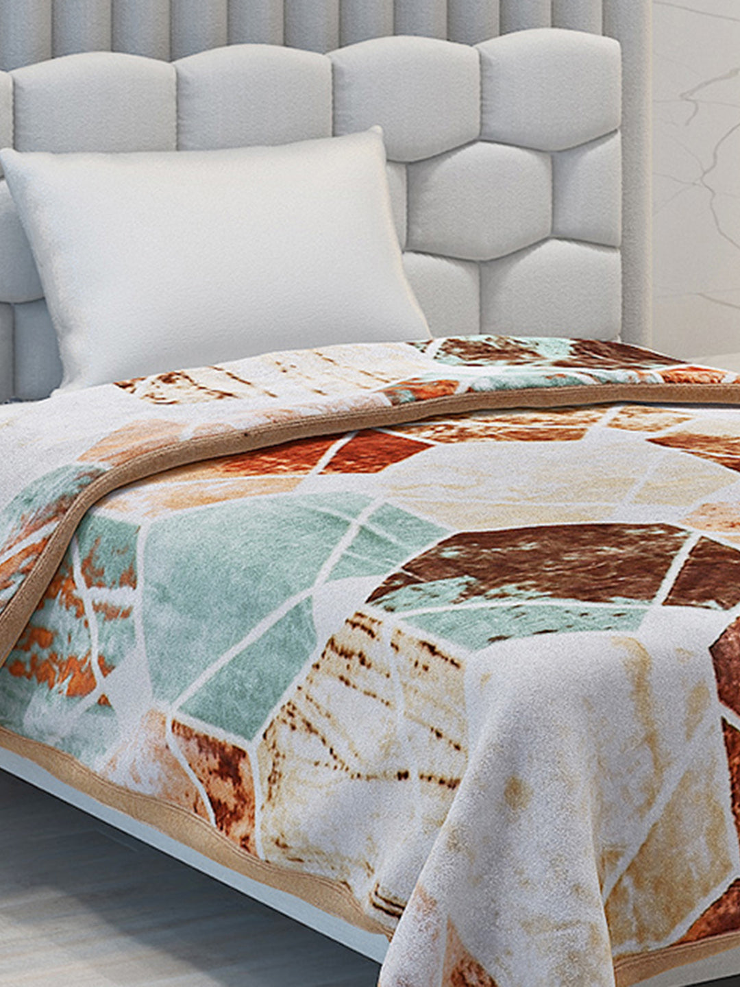 Printed Single Bed 1051 GSM Blanket Bling 2 Ply (Weight 3.7 kg)