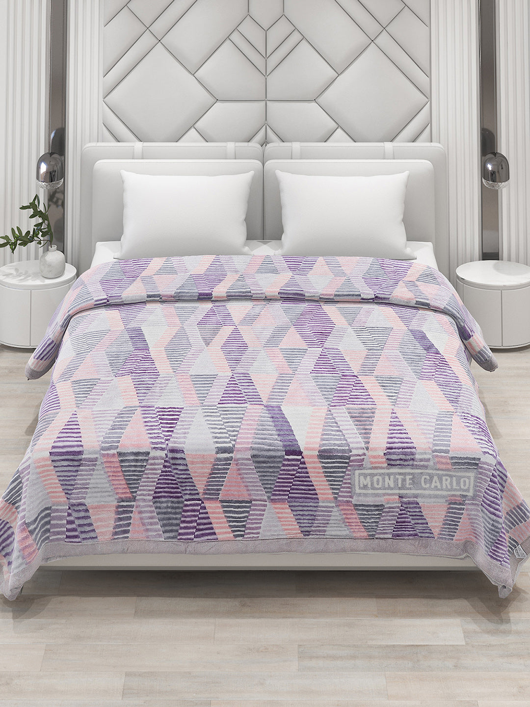 Printed Double Bed 795 GSM Blanket Cashmere 2 Ply (Weight 4.2 kg)
