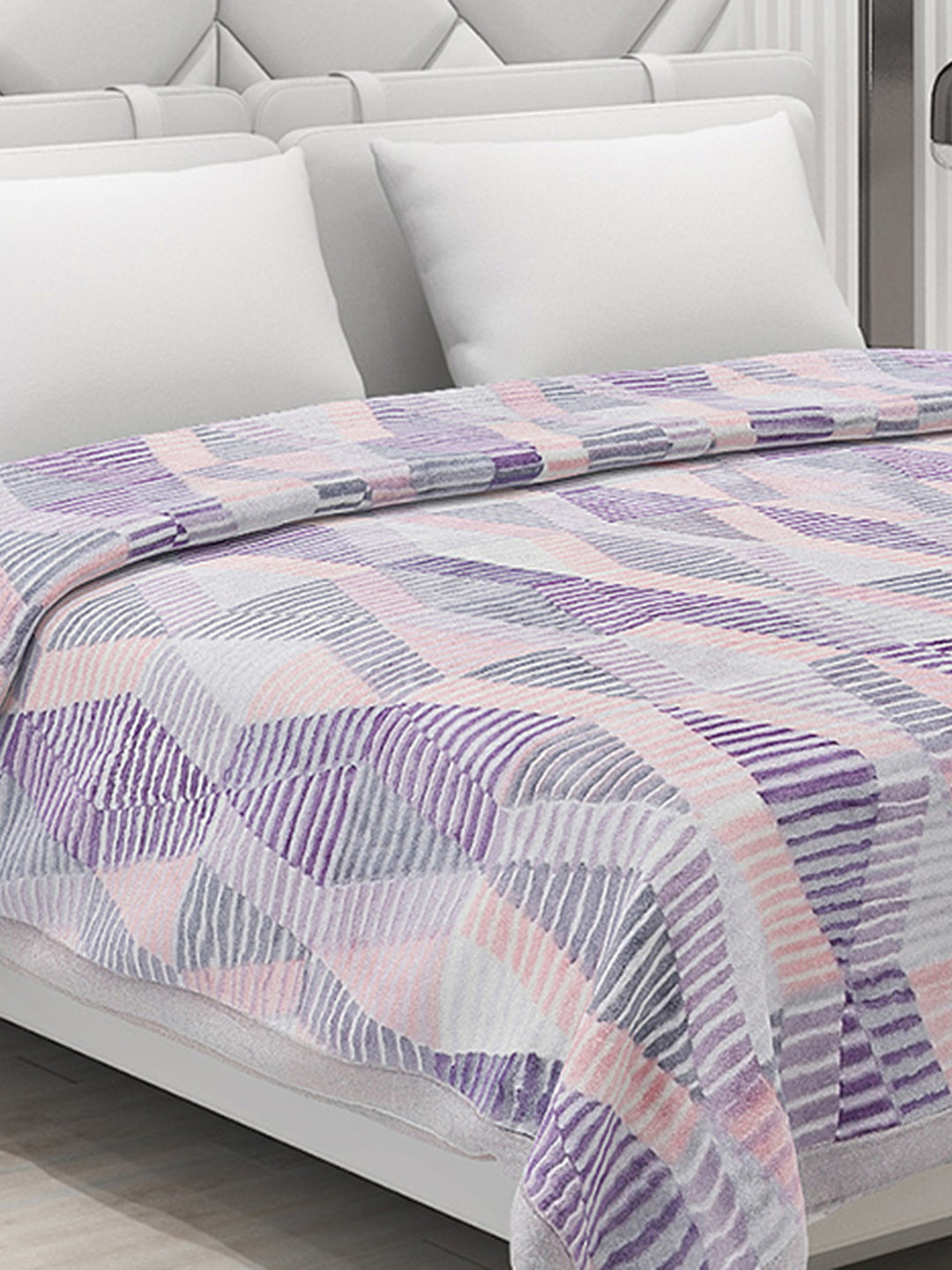 Printed Double Bed 795 GSM Blanket Cashmere 2 Ply (Weight 4.2 kg)