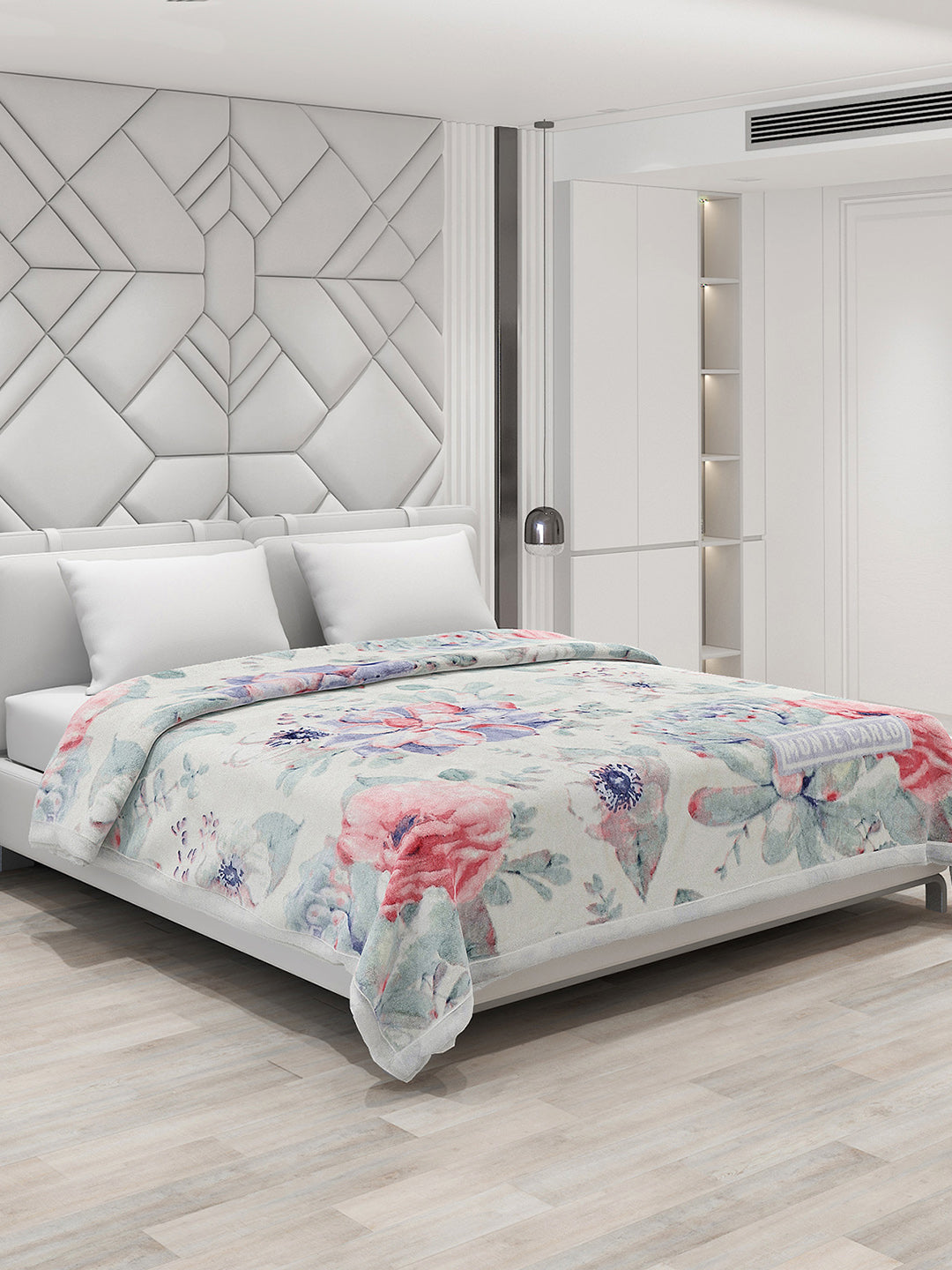 Printed Double Bed 795 GSM Blanket Cashmere 2 Ply (Weight 4.2 kg)