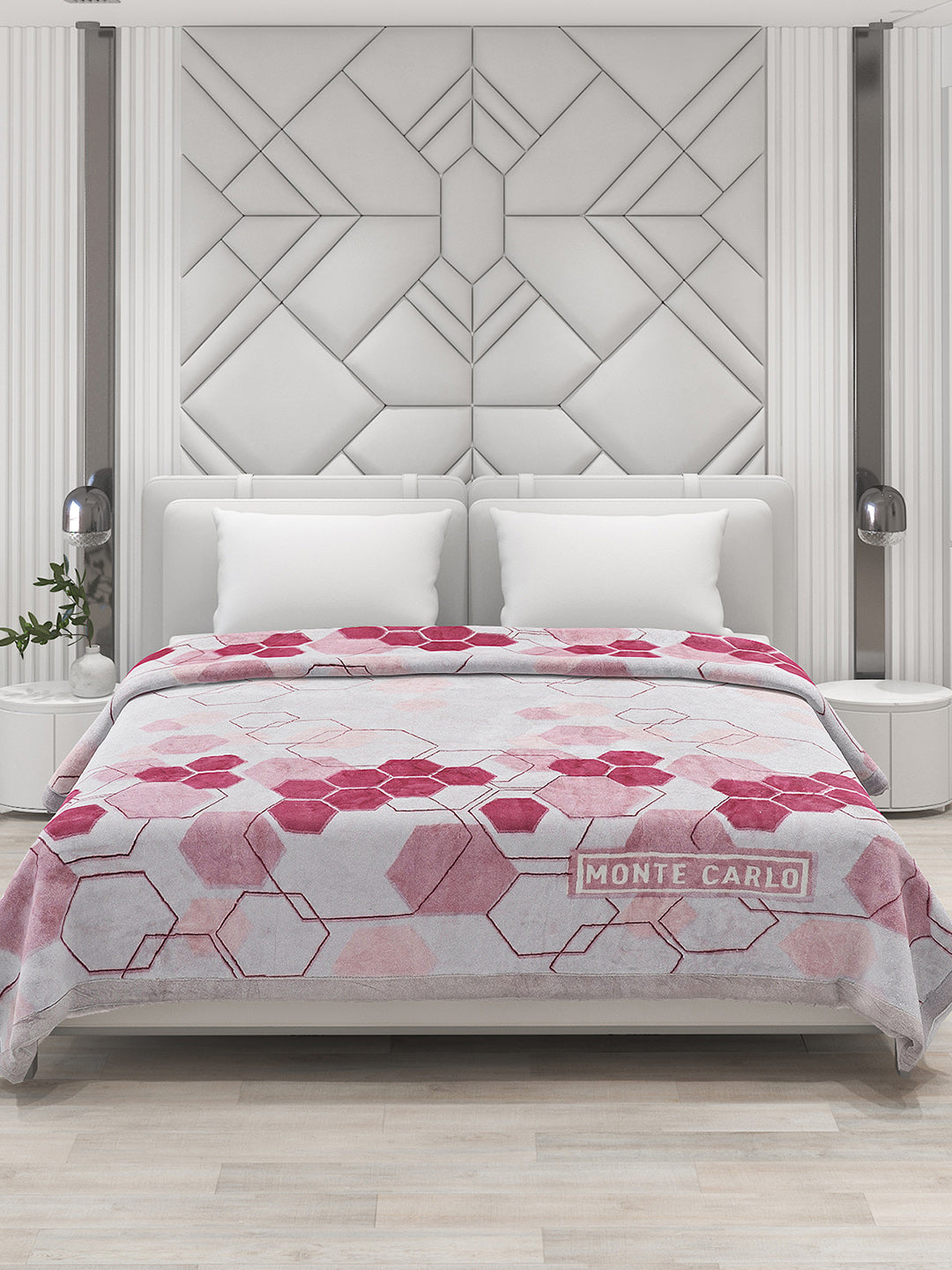 Printed Double Bed 795 GSM Blanket Cashmere 2 Ply (Weight 4.2 kg)