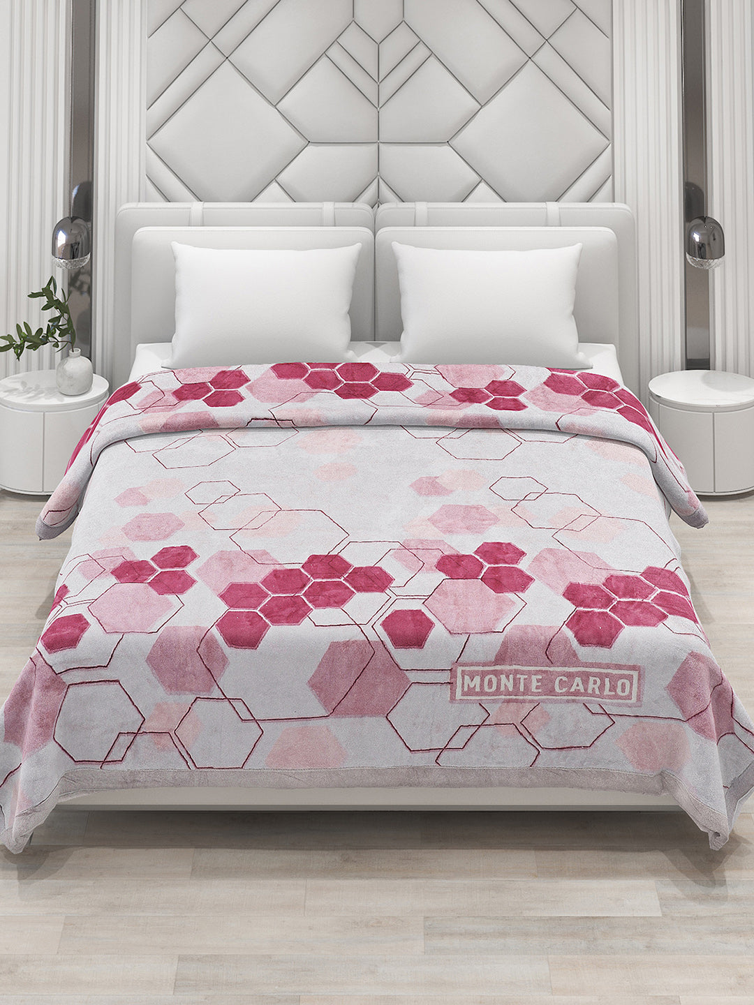 Printed Double Bed 795 GSM Blanket Cashmere 2 Ply (Weight 4.2 kg)