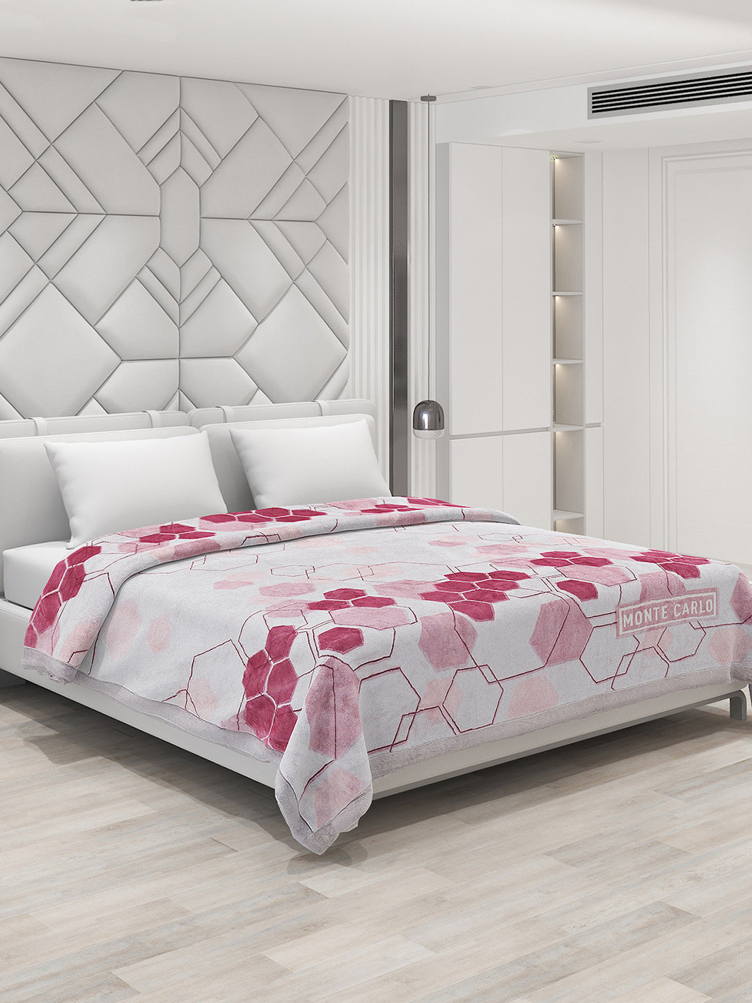 Printed Double Bed 795 GSM Blanket Cashmere 2 Ply (Weight 4.2 kg)