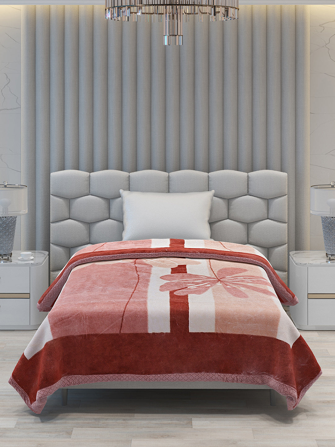 Printed Single Bed 994 GSM Blanket Joseph 2 Ply (Weight 3.5 kg)