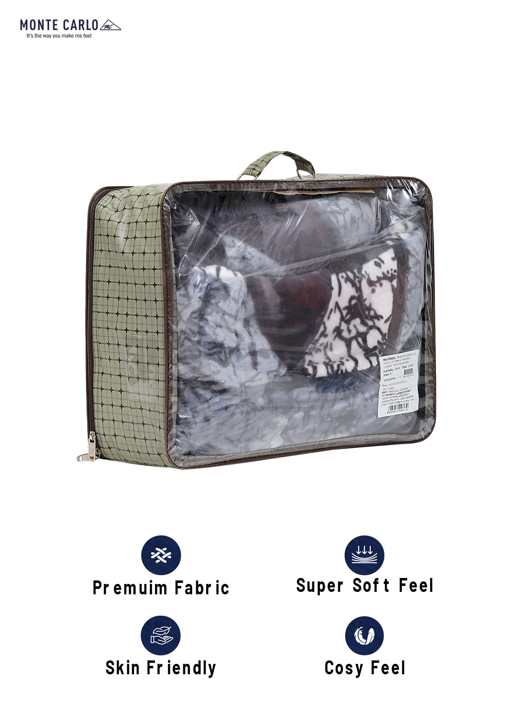 Printed Single Bed 994 GSM Blanket Joseph 2 Ply (Weight 3.5 kg)