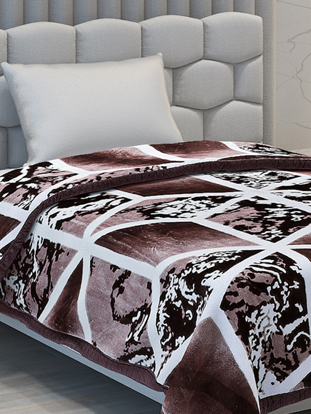 Printed Single Bed 994 GSM Blanket Joseph 2 Ply (Weight 3.5 kg)