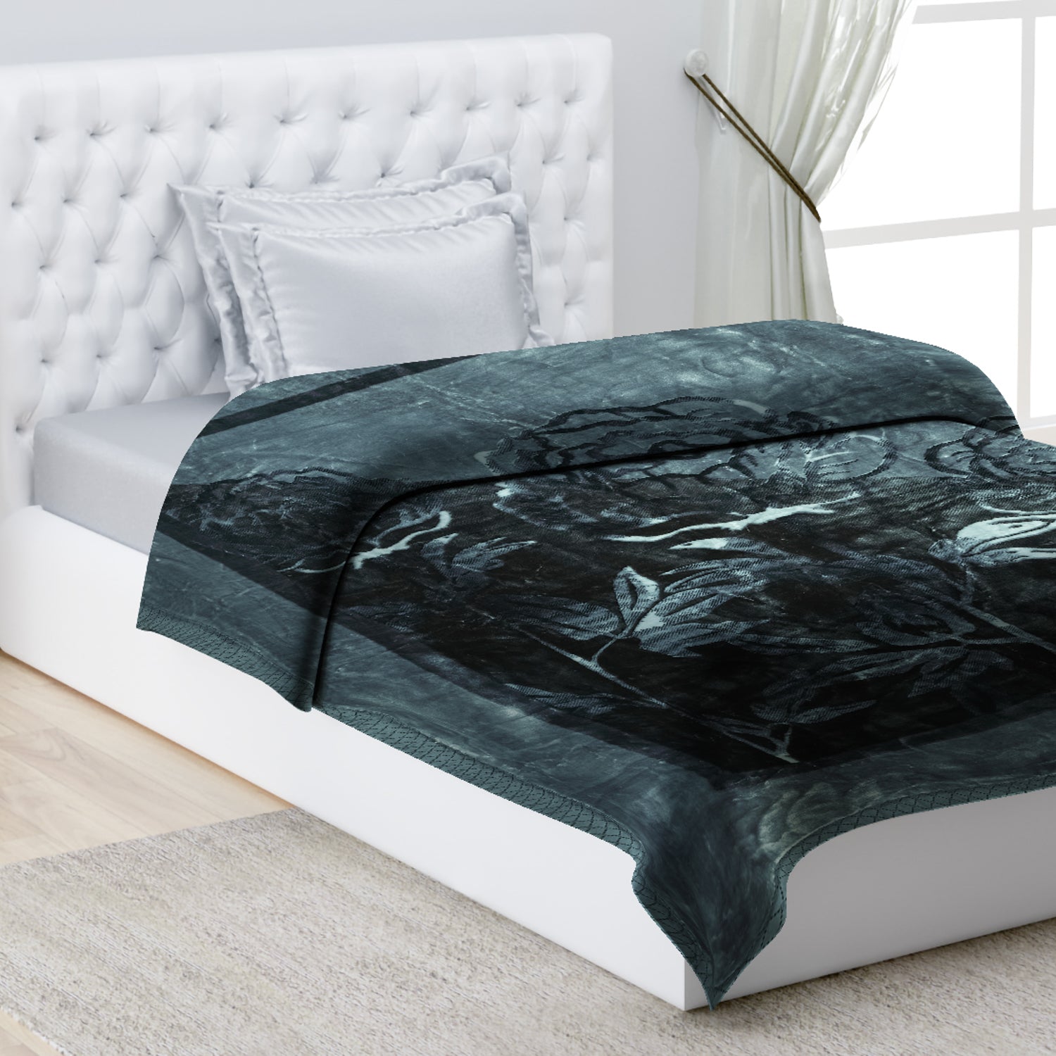 Printed Single Bed 1022 GSM Blanket Lucas 2 Ply (Weight 3.6 kg)