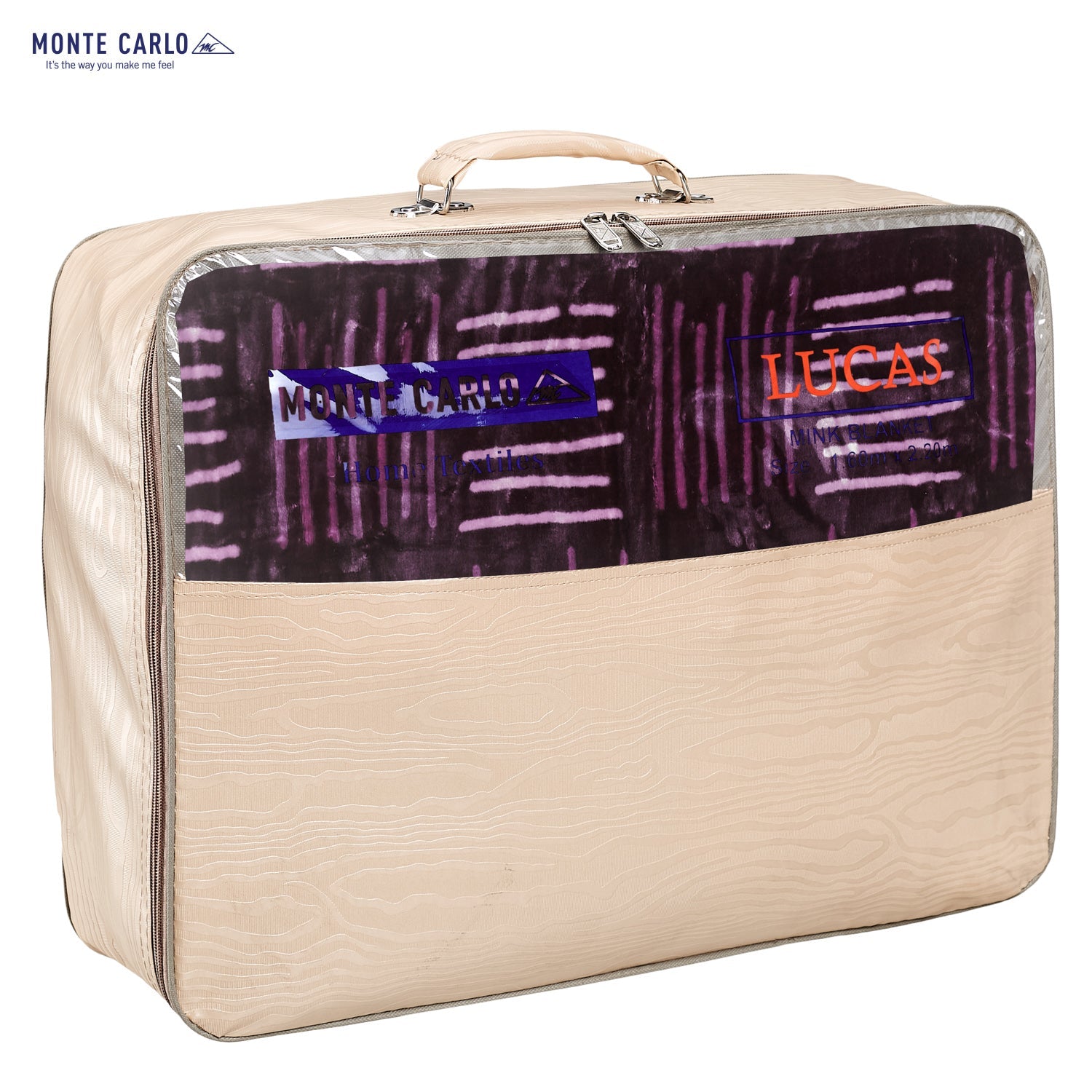 Printed Single Bed 1022 GSM Blanket Lucas 2 Ply (Weight 3.6 kg)