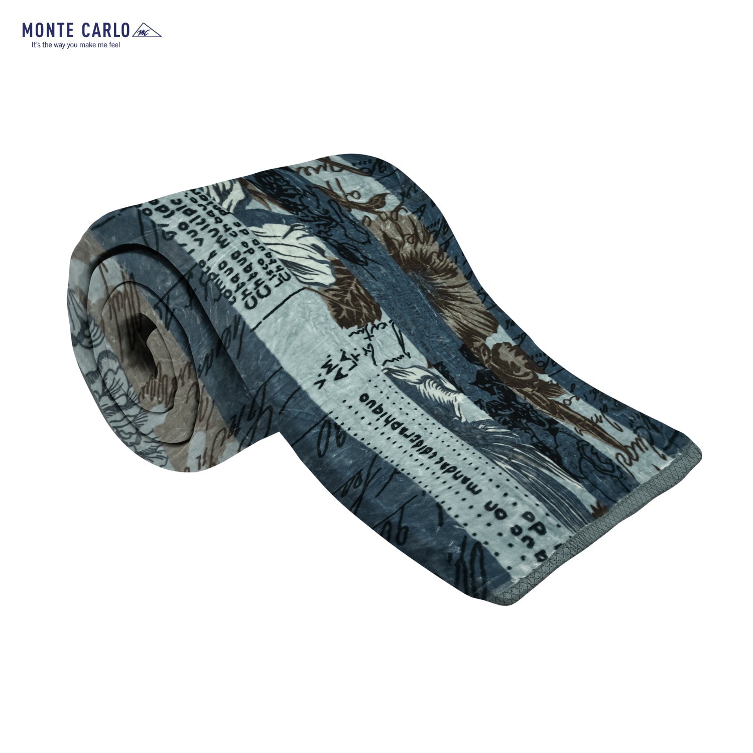 Printed Single Bed 1022 GSM Blanket Lucas 2 Ply (Weight 3.6 kg)