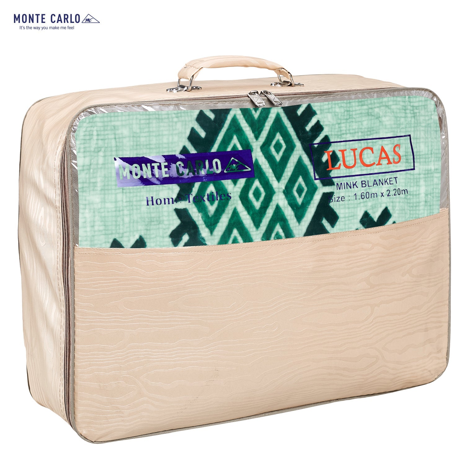 Printed Single Bed 1022 GSM Blanket Lucas 2 Ply (Weight 3.6 kg)