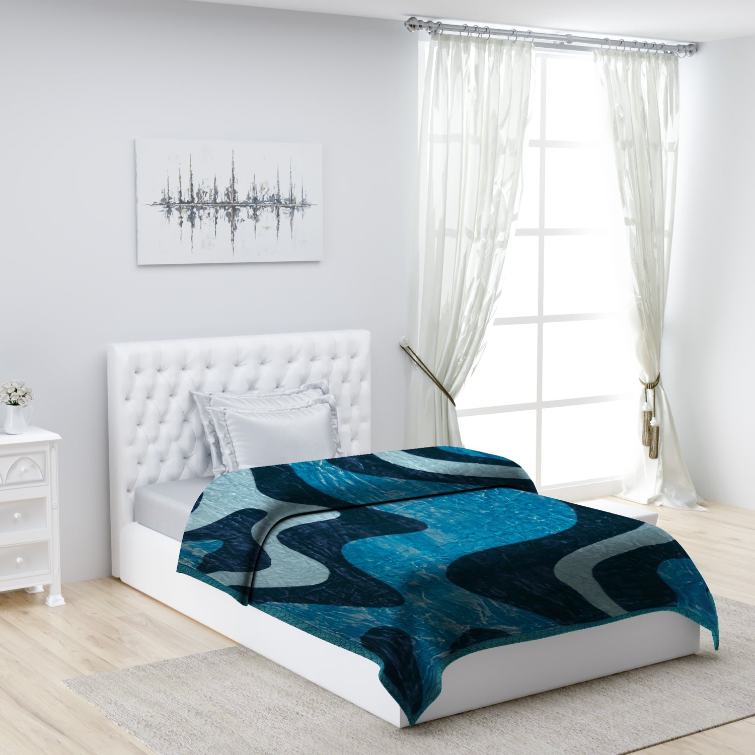Printed Single Bed 1022 GSM Blanket Lucas 2 Ply (Weight 3.6 kg)