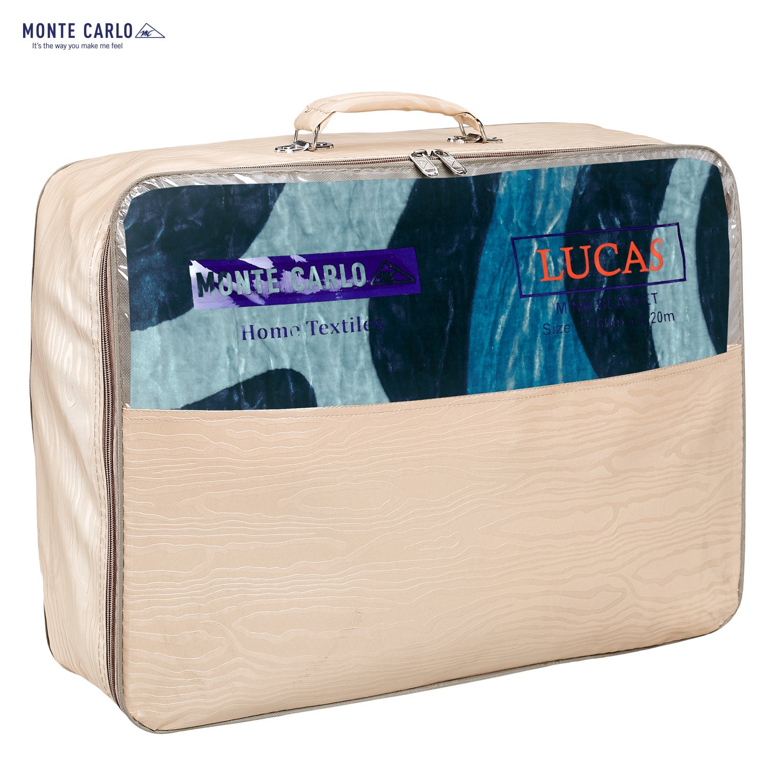 Printed Single Bed 1022 GSM Blanket Lucas 2 Ply (Weight 3.6 kg)