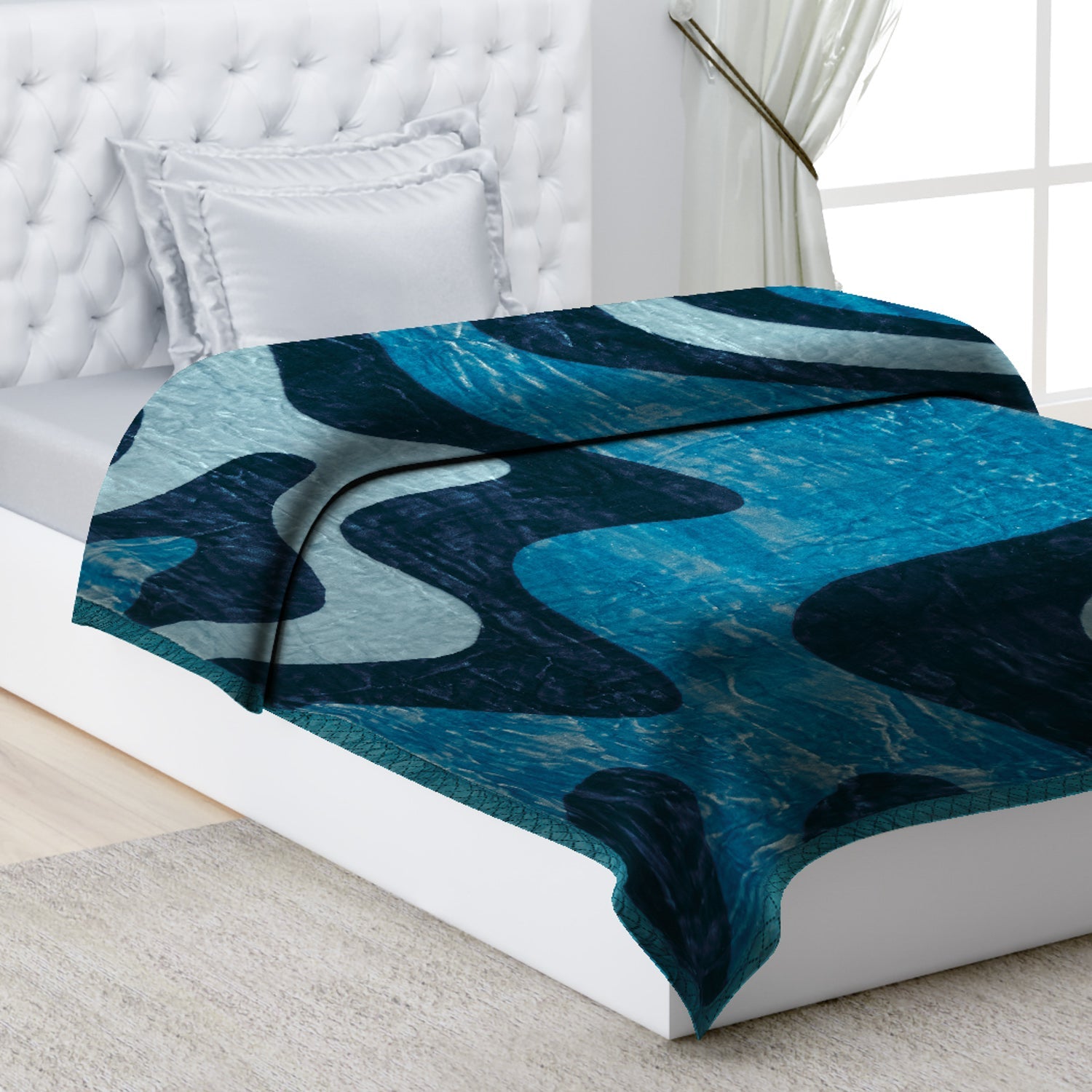 Printed Single Bed 1022 GSM Blanket Lucas 2 Ply (Weight 3.6 kg)