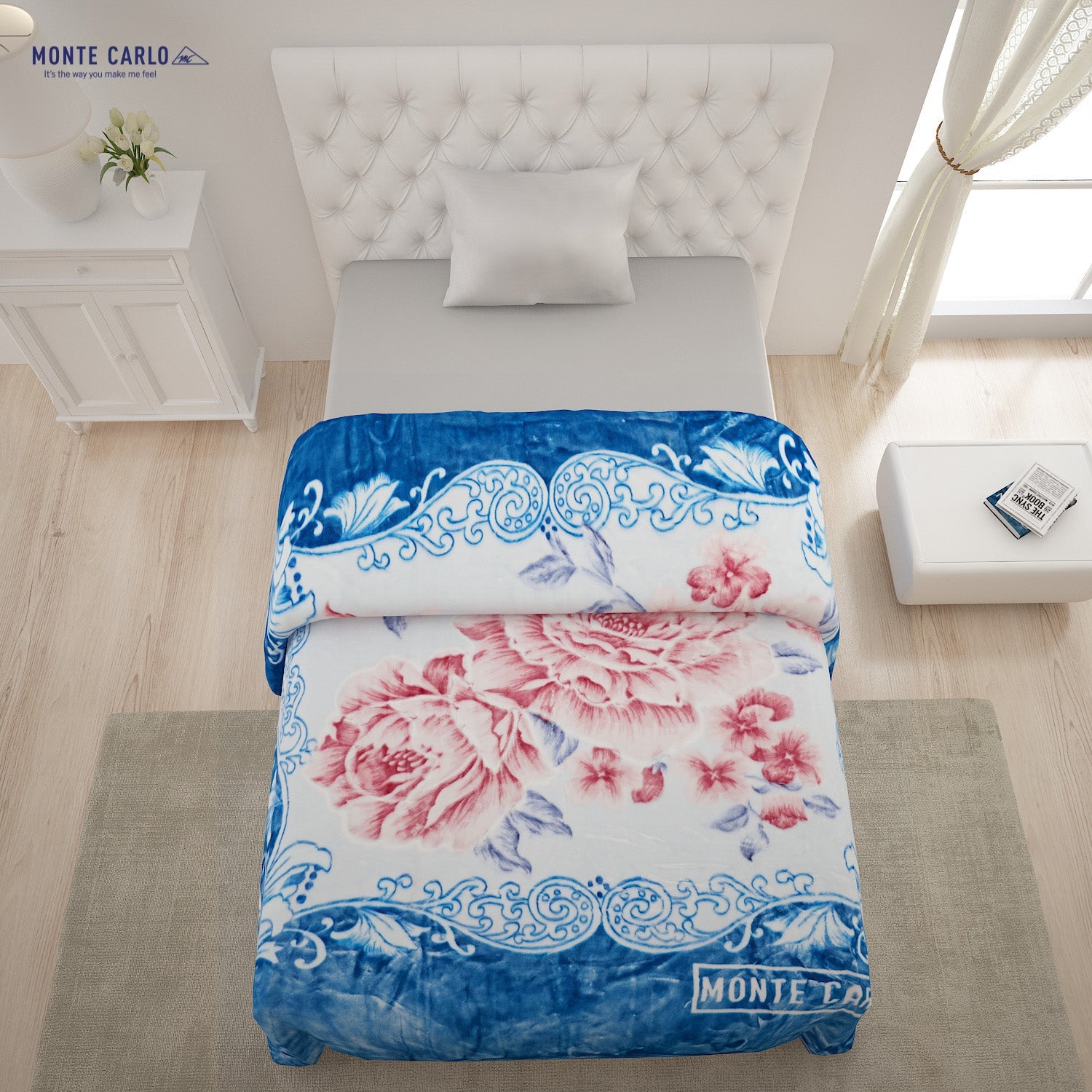 Printed Single Bed 852 GSM Blanket Shagun 2 Ply (Weight 3 kg)