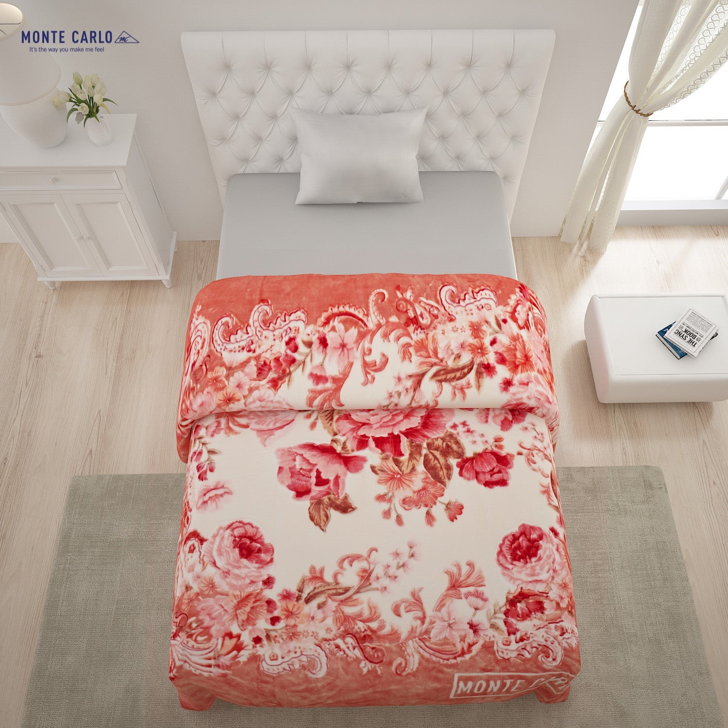 Printed Single Bed 852 GSM Blanket Shagun 2 Ply (Weight 3 kg)