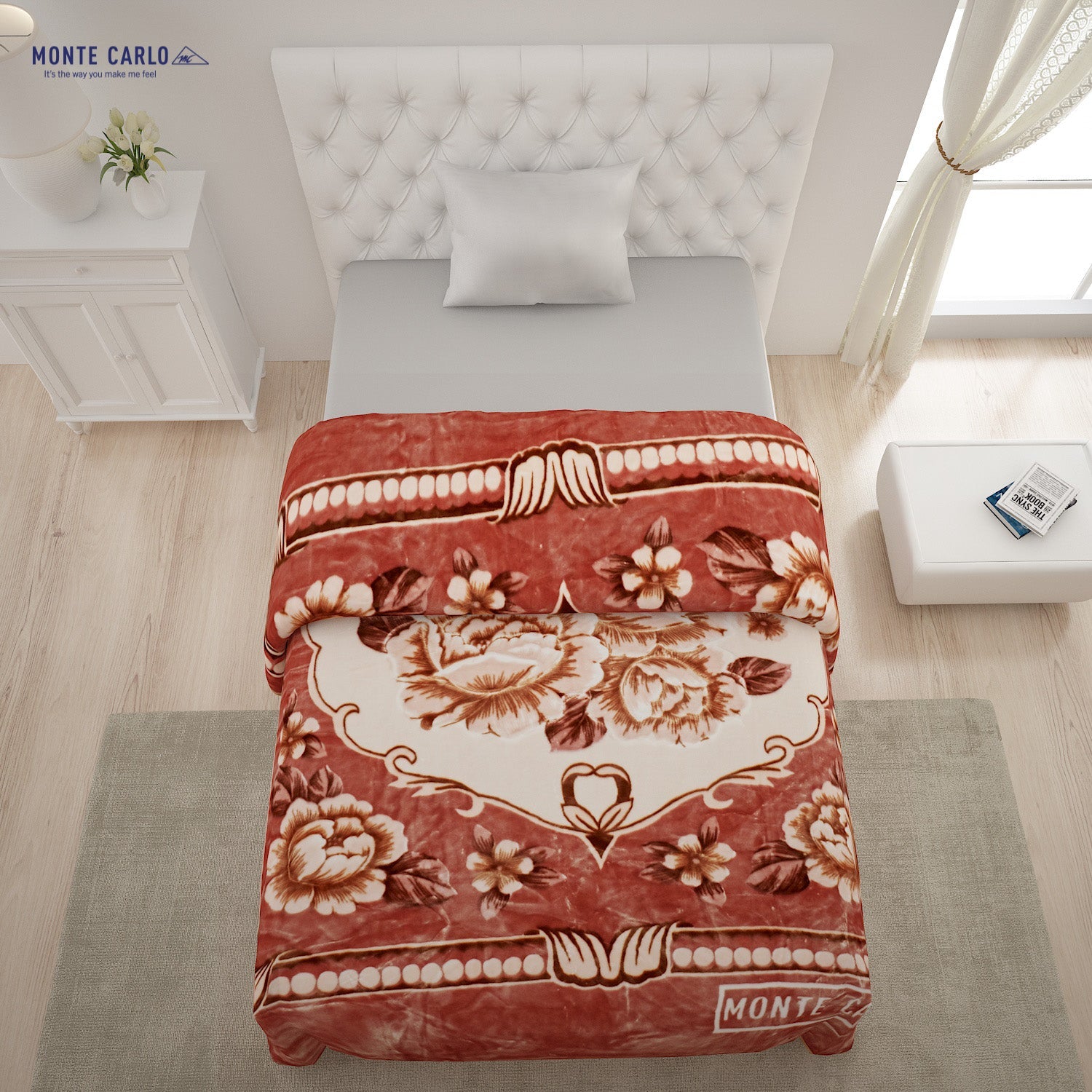 Printed Single Bed 852 GSM Blanket Shagun 2 Ply (Weight 3 kg)