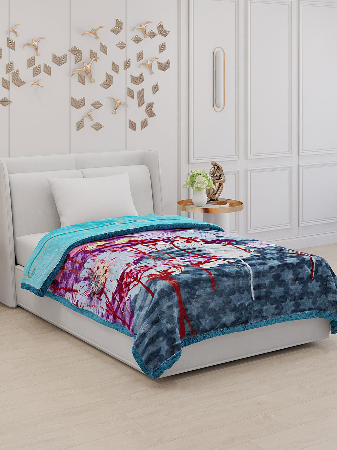 Printed Single Bed 852 GSM Blanket Success 2 Ply (Weight 3 kg)