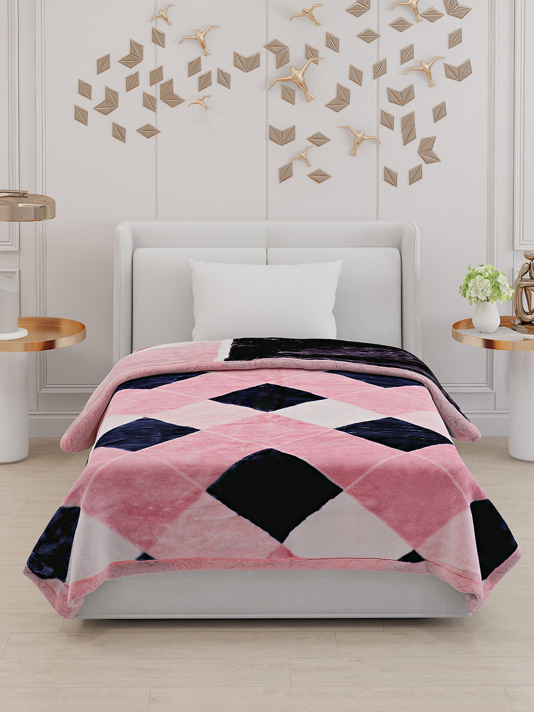Printed Single Bed 852 GSM Blanket Success 2 Ply (Weight 3 kg)