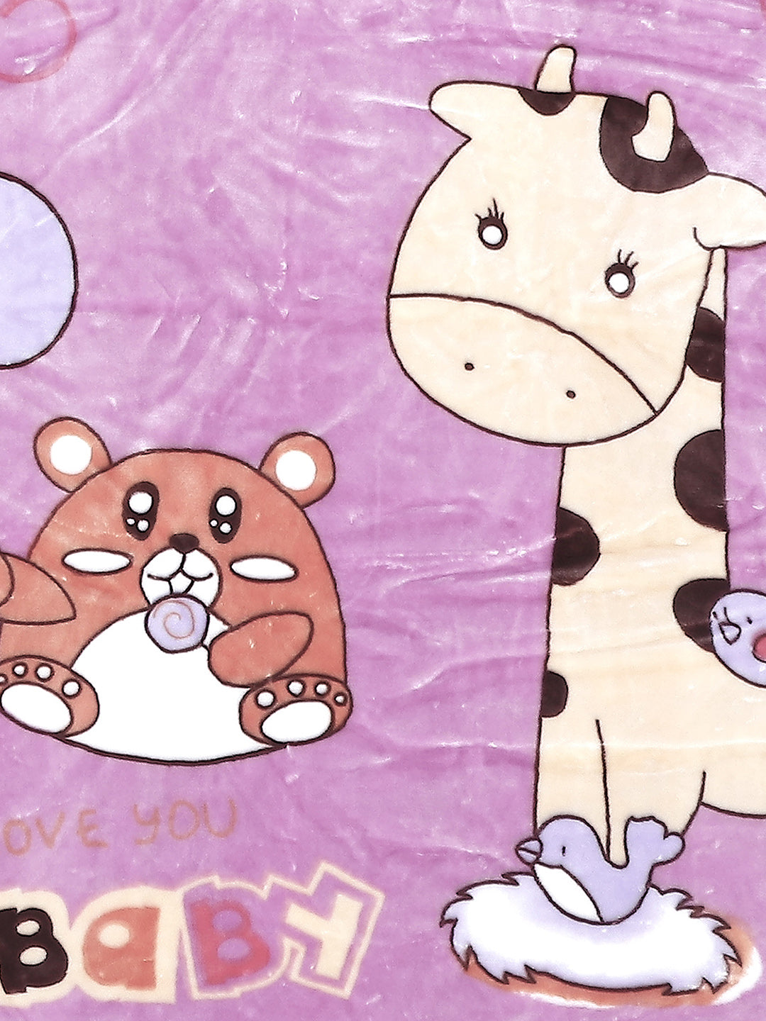Printed Baby Blanket 2 Ply, 550 GSM, Weight 0.5 kg (Donald)