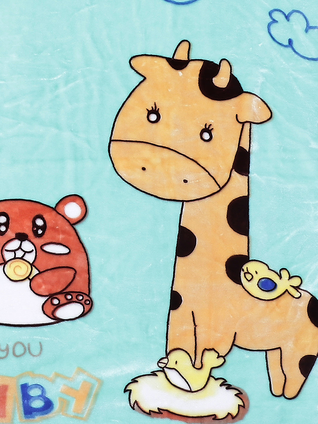 Printed Baby Blanket 2 Ply, 550 GSM, Weight 0.5 kg (Donald)