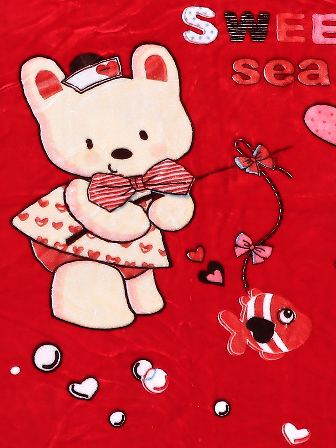 Printed Baby Blanket 2 Ply, 550 GSM, Weight 0.5 kg (Donald)