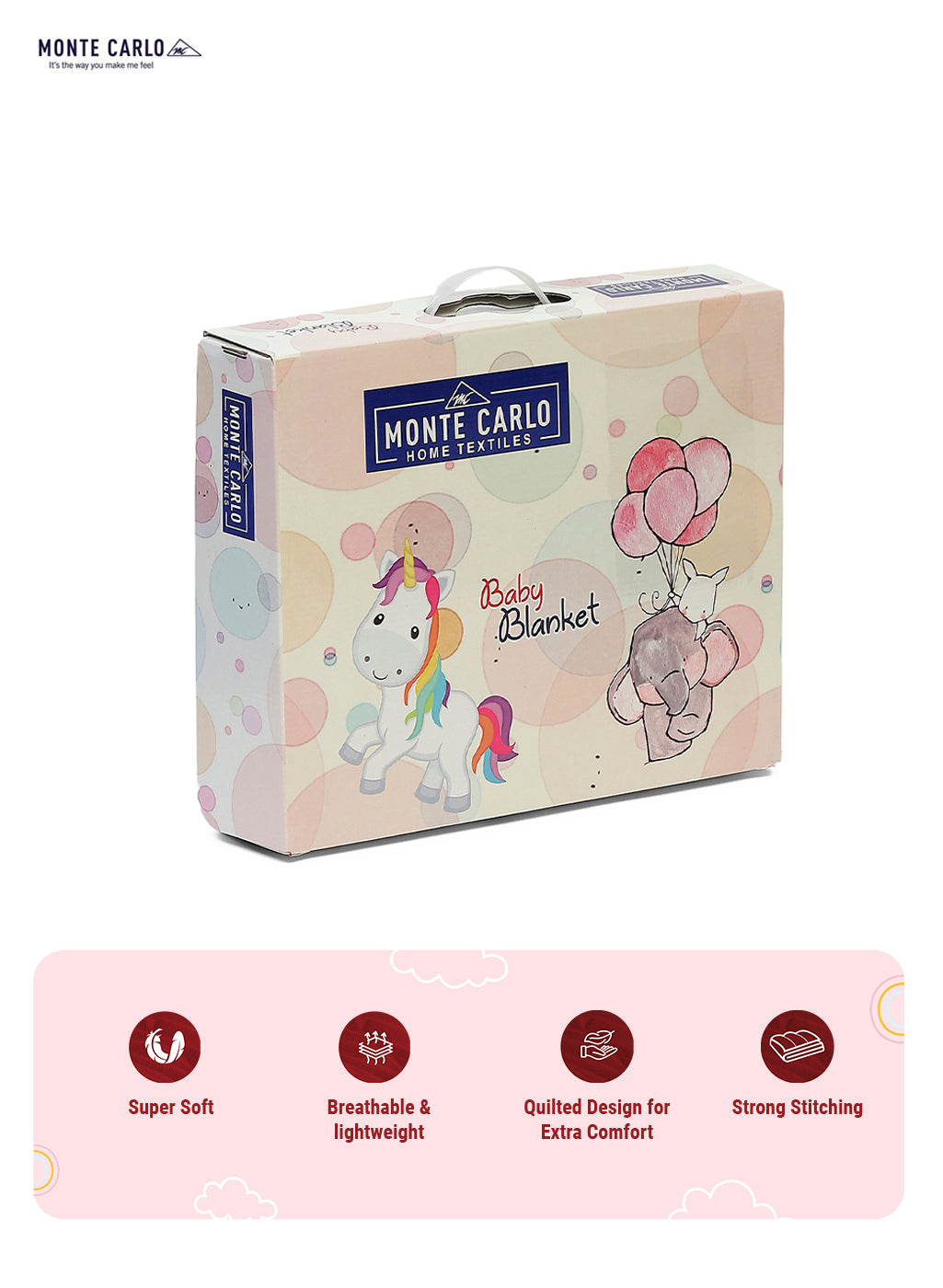Printed Baby Blanket 2 Ply, 550 GSM, Weight 0.5 kg (Donald)