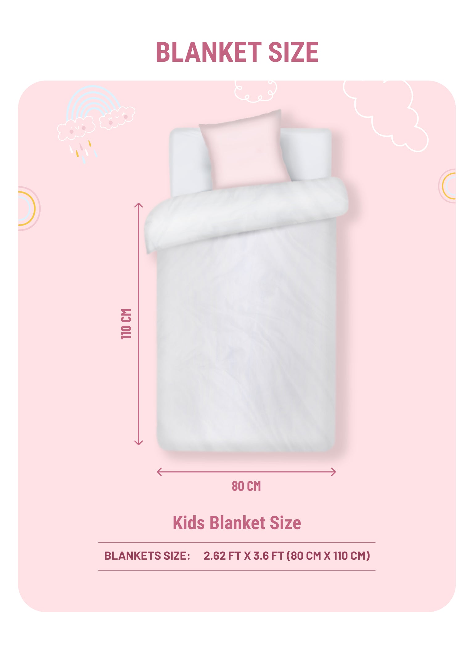 Printed Baby Blanket 2 Ply, 550 GSM, Weight 0.5 kg (Donald)