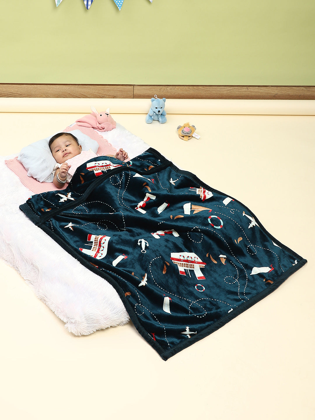 Printed Baby Blanket for Mild Winter -2 Ply