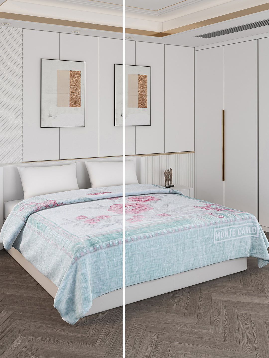 Printed Double Bed 757 GSM Blanket Alexander 2 Ply (Weight 4 kg)