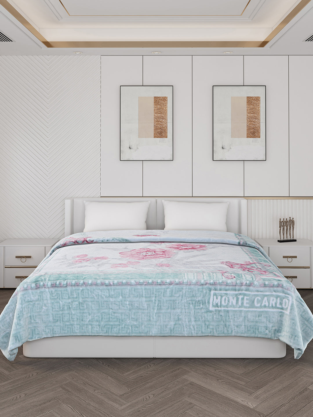 Printed Double Bed 757 GSM Blanket Alexander 2 Ply (Weight 4 kg)