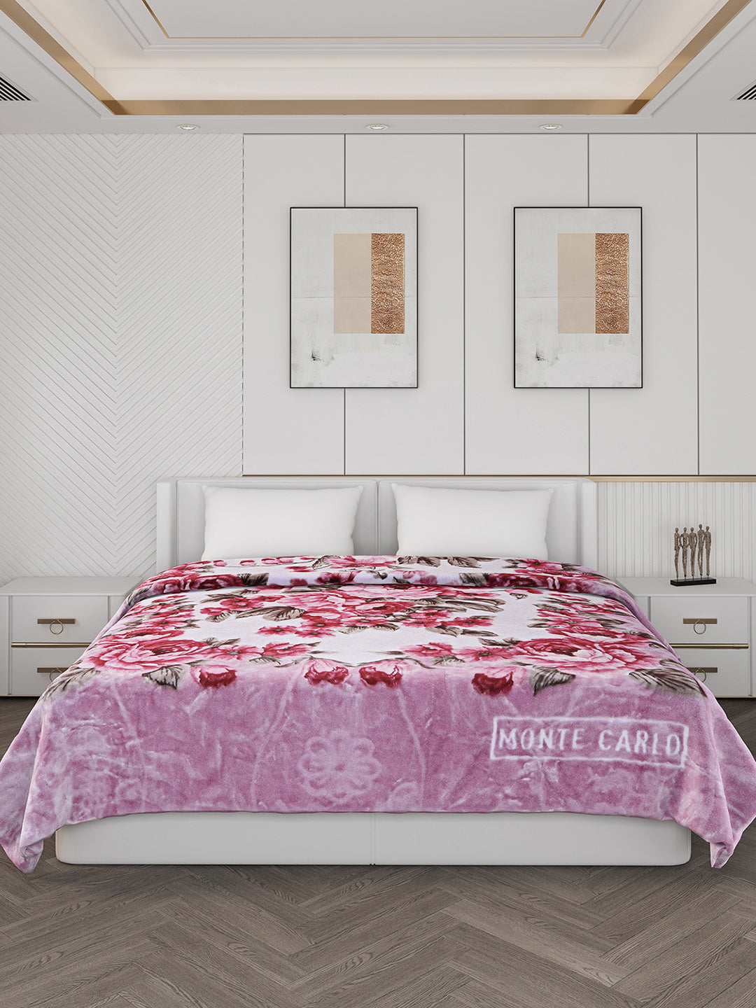 Printed Double Bed 757 GSM Blanket Alexander 2 Ply (Weight 4 kg)