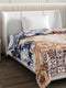 Printed Single Bed 852 GSM Blanket Allen 2 Ply (Weight 3 kg)
