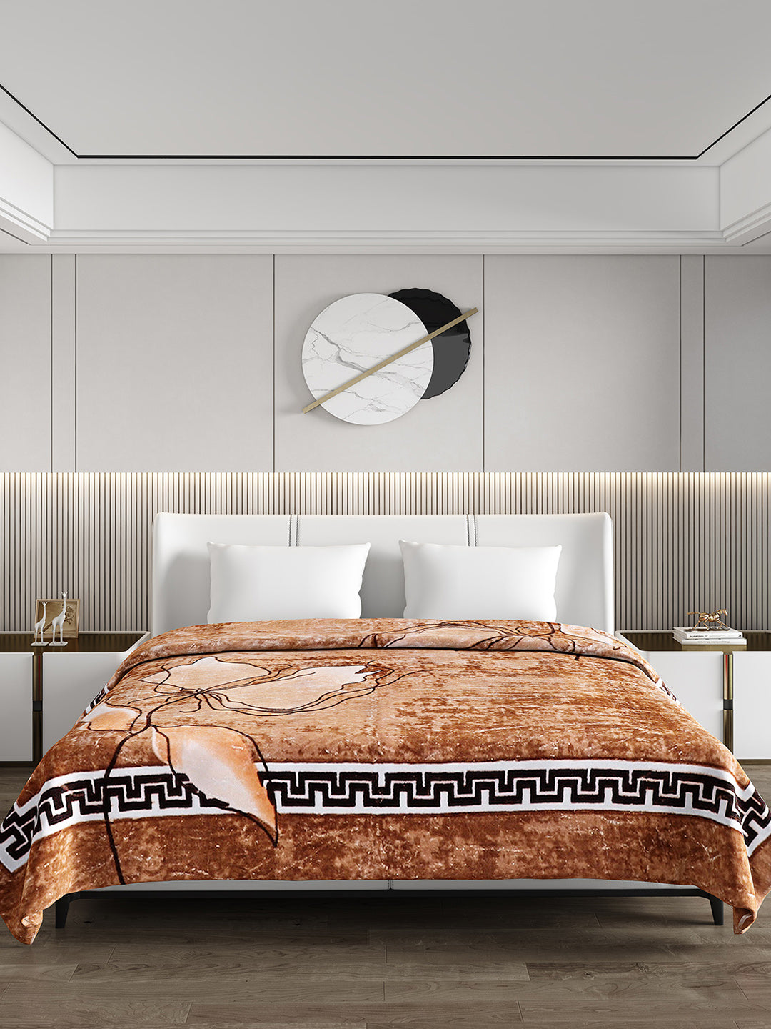 Printed Double Bed 691 GSM Blanket Bennett Super Soft 2 Ply (Weight 3.65 kg)