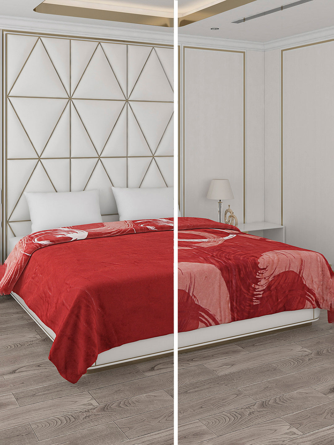 Printed Double Bed Blanket for Heavy Winter -2 Ply