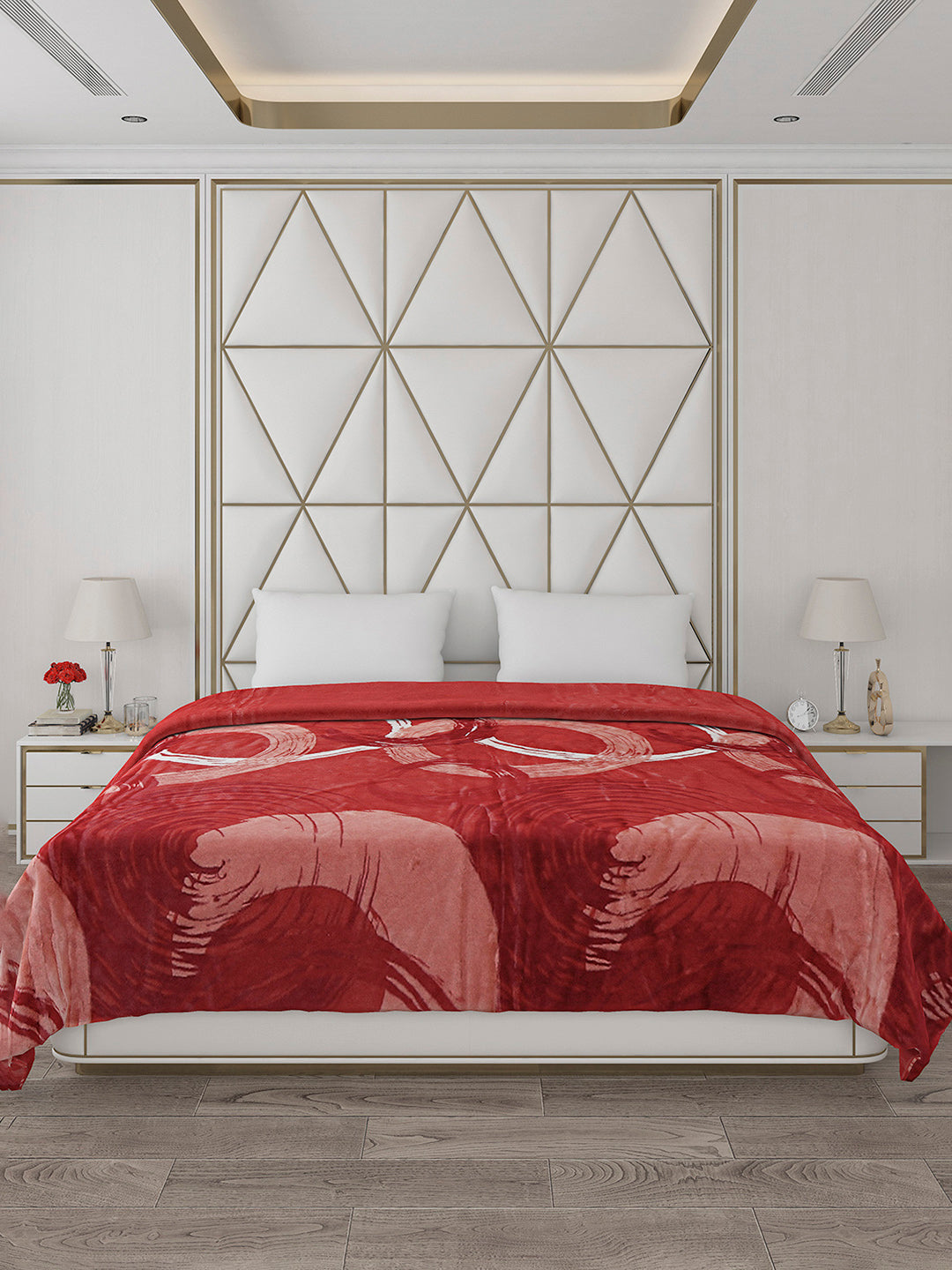 Printed Double Bed 852 GSM Blanket Blair 2 Ply (Weight 4.5 kg)