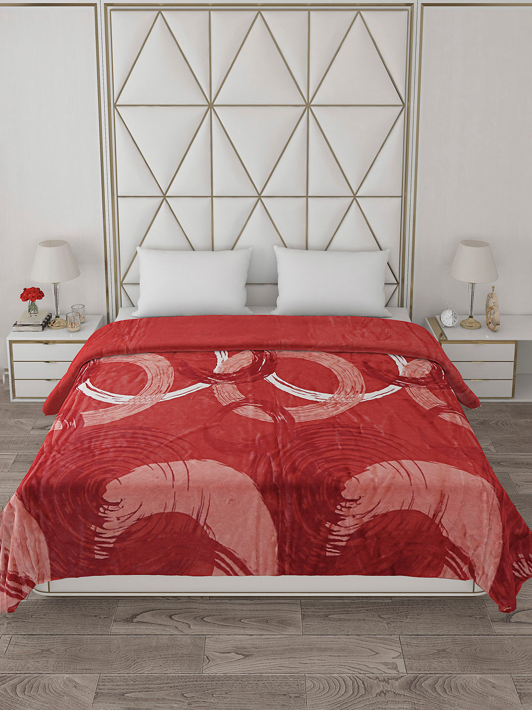 Printed Double Bed Blanket for Heavy Winter -2 Ply