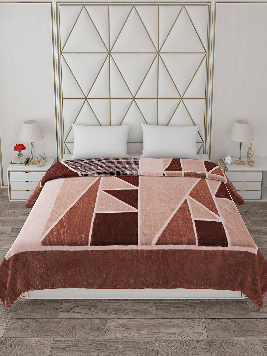 Printed Double Bed 800 GSM Blanket Bolt 1 Ply (Weight 4.3 kg)