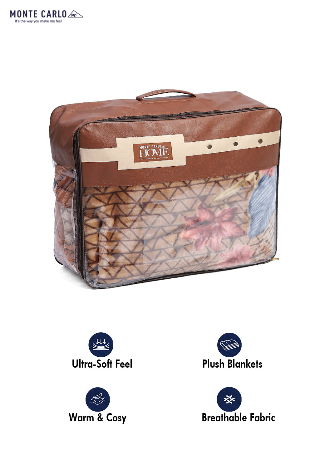 Printed Double Bed 800 GSM Blanket Bolt 1 Ply (Weight 4.3 kg)