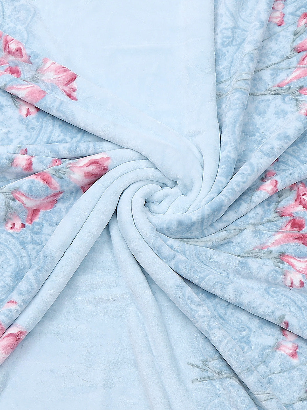 Printed Double Bed 795 GSM Blanket Cashmere 2 Ply (Weight 4.2 kg)