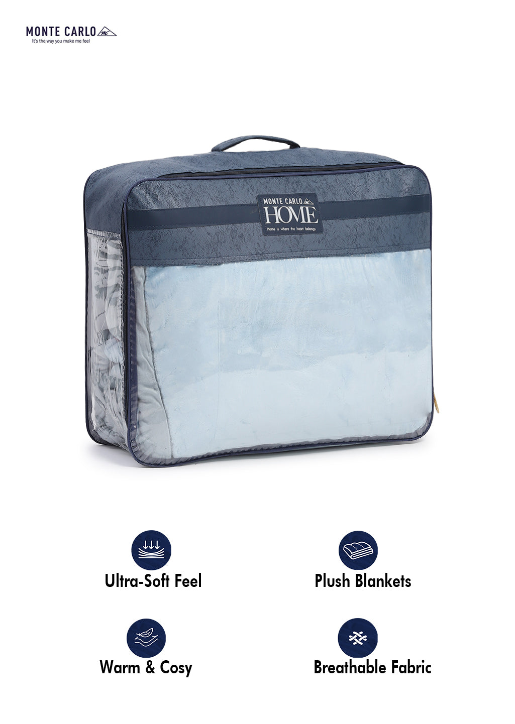 Printed Double Bed 795 GSM Blanket Cashmere 2 Ply (Weight 4.2 kg)