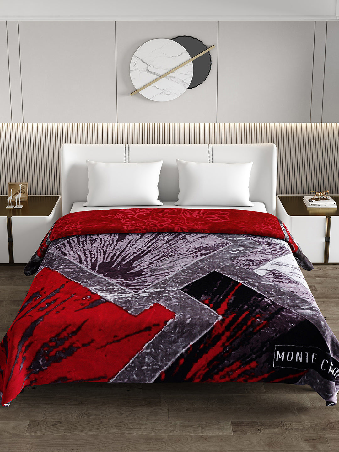 Printed Double Bed Blanket for Heavy Winter -2 Ply