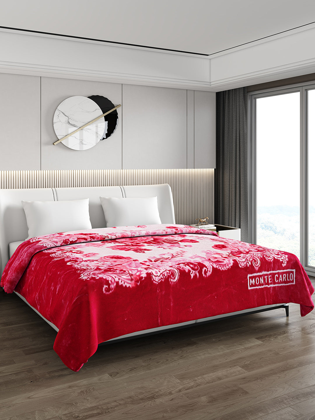 Printed Double Bed Blanket for Heavy Winter -2 Ply