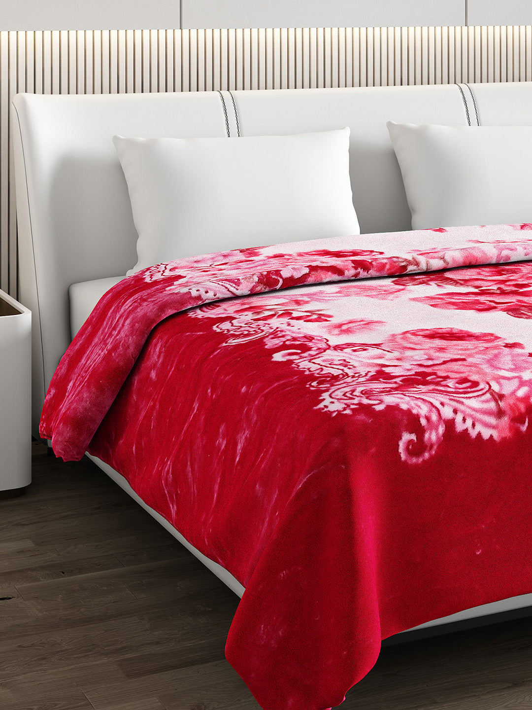 Printed Double Bed Blanket for Heavy Winter -2 Ply