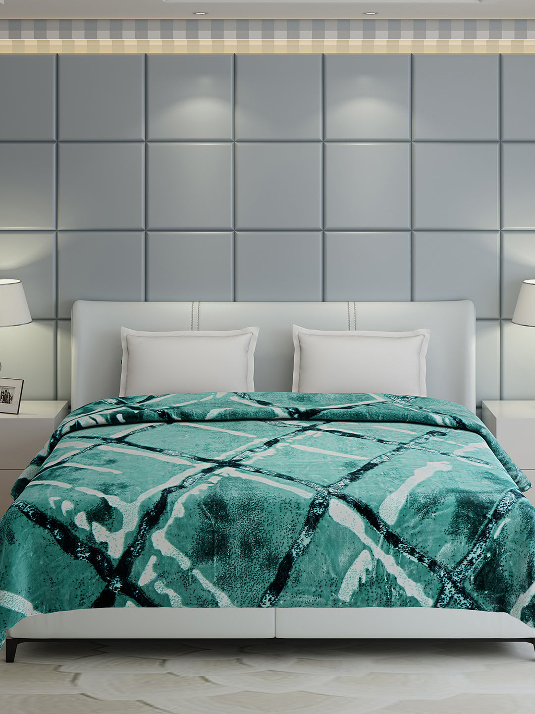 Printed Double Bed 1155 GSM Blanket Edenberg 2 Ply (Weight 6.1 kg)